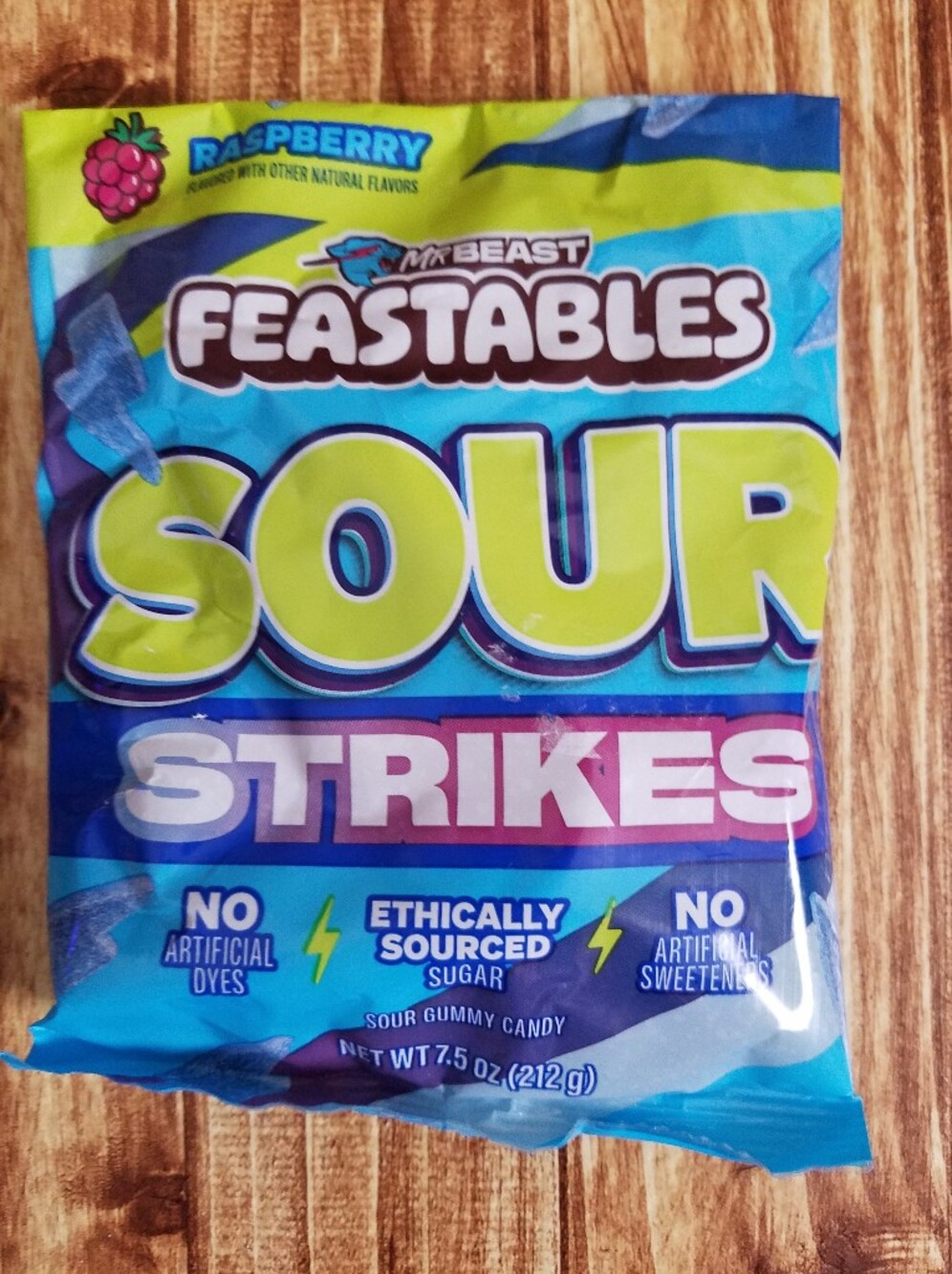Sour Strips Blue Raspberry Feastables Sour Strikes Bundle Set - Picture 3 of 7